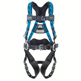 Honeywell Miller AirCore Stretchable Harness with Back & Hip D-Rings Tongue Buckle 2XL/3XL Blue ACA-TB-BDP2/3XLBL