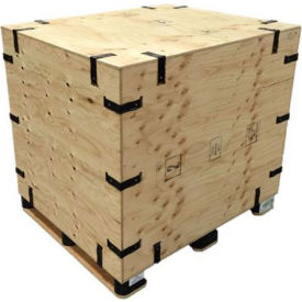 Pak-Rite SURE-LOK® Fir Plywood Premium Grade Collapsible Crate w/ Lid 34