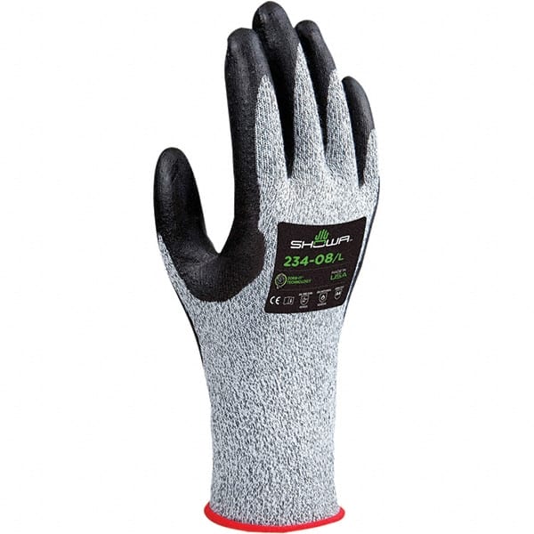 Cut, Puncture & Abrasive-Resistant Gloves: Size L, ANSI Cut A4, ANSI Puncture 2, Foam Nitrile, Polyethylene MPN:234L-08