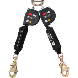 3M DBI-SALA Nano-Lok Twin-Leg Arc Flash Self-Retracting Lifeline Web & Steel Swivel Snap Hook 8'L 3100583