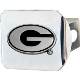 University of Georgia - 3-D Chrome Hitch Cover 3-3/8