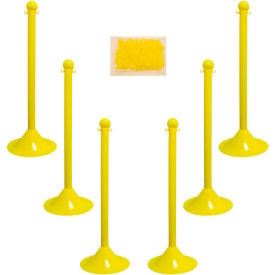 Mr. Chain Light Duty Plastic Stanchion Kit With 2