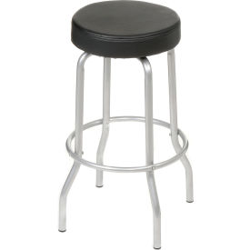 Interion® Swivel Stool - Vinyl - Black 712238