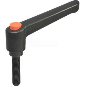 Nylon Plastic Adjustable Lever with Push Button and Steel Components 1/4-20 x .78 Stud 1.77