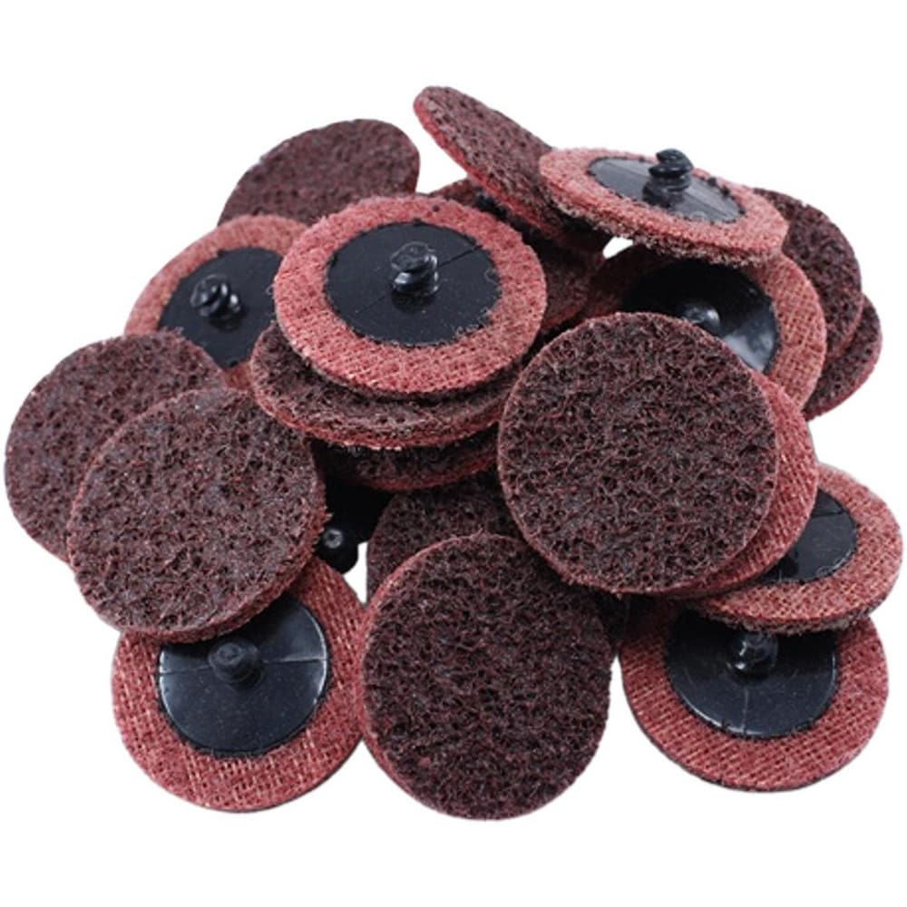 Quick Change Discs, Disc Diameter: 2 , Abrasive Type: Non-Woven , Abrasive Material: Aluminum Oxide , Grade: Medium , Quick Change Compatibility: Type R  MPN:80030