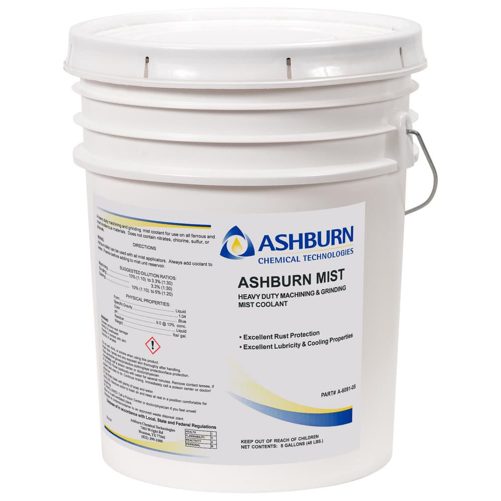 ASHBURN MIST Synthetic Mist Coolant 5 Gallon Pail MPN:A-6091-05