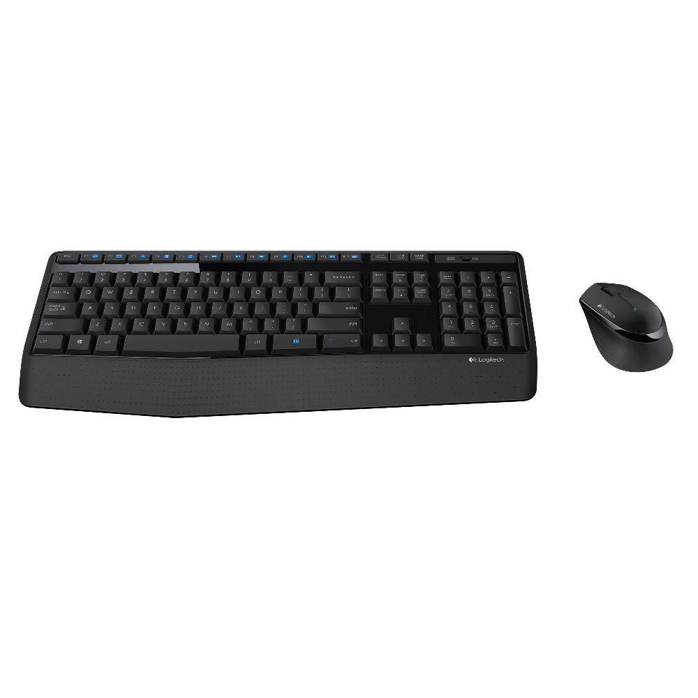 Logitech MK345 Wireless Straight Full Size Keyboard & Right-Handed Optical Mouse, Black (Min Order Qty 2) MPN:920-006481