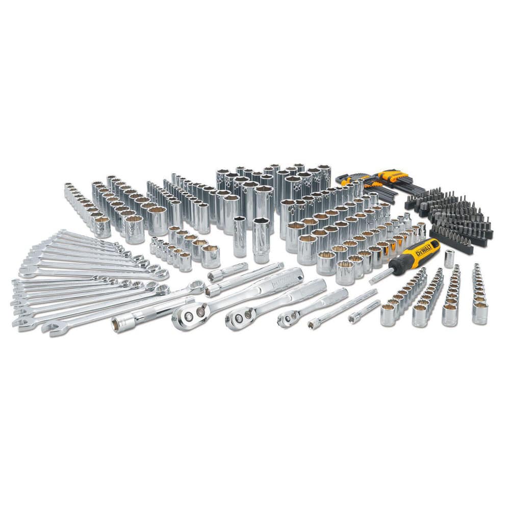 Combination Hand Tool Sets, Set Type: Mechanics Tool Set , Number Of Pieces: 341 , Measurement Type: Inch & Metric , Drive Size: 1/4, 3/8, 1/2  MPN:DWMT45341