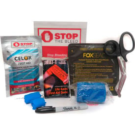 Celox BioLogistex BTKSWT008 Bleeding Trauma Kit High Grade Resealable Bag 1 Tourniquet Chest Seal BTKSWT008