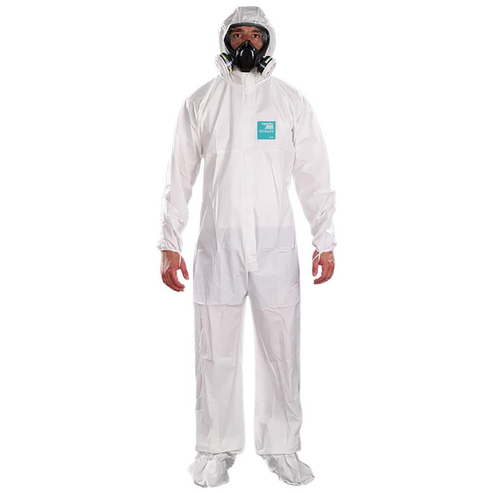 Disposable & Chemical Resistant Coveralls, Garment Style: Coveralls , Size: 7X-Large , Material: Microporous Polyethylene Laminate Non-Woven  MPN:WH20-B92-107-11