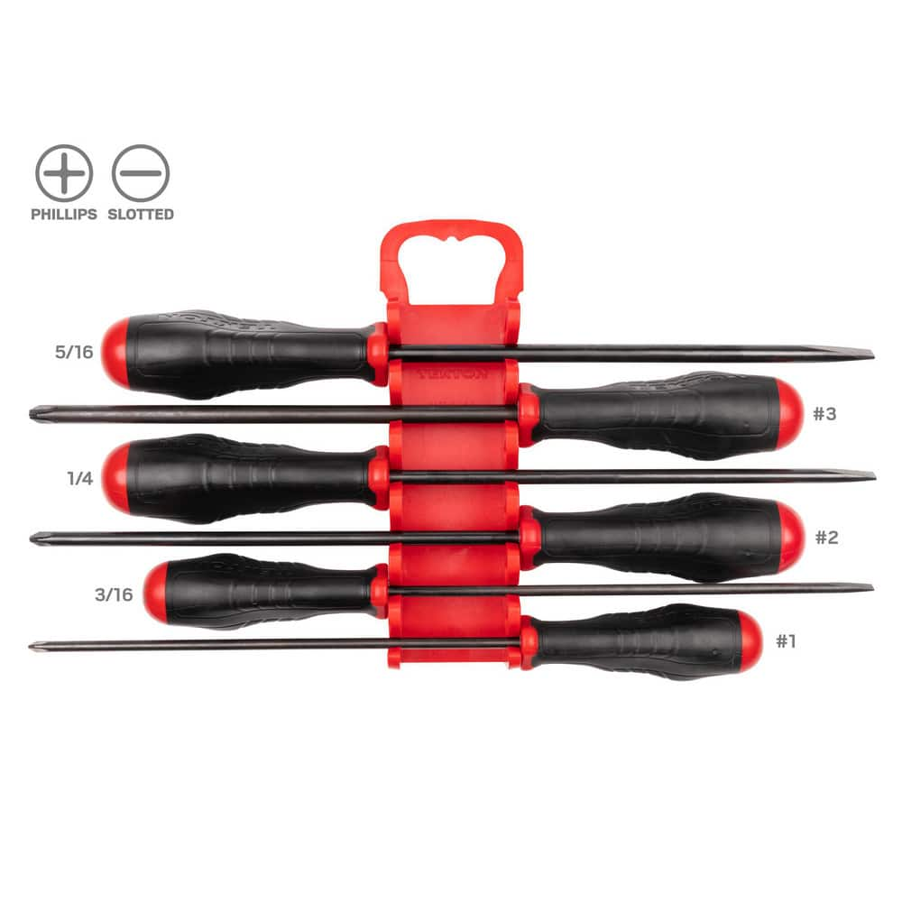 High-Torque Chrome Blade Screwdriver Set, 4-Piece (#1-#2, 3/16-1/4 in.) MPN:DRV41506