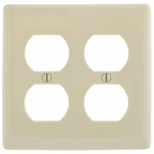 Wall Plates, Wall Plate Type: Outlet Wall Plates , Color: Light Almond , Wall Plate Configuration: Duplex Outlet , Material: Thermoplastic , Shape: Rectangle  MPN:P82LA