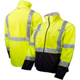 Pyramex® RJ40 Hi-Vis Softshell Winter Jacket Type R ANSI Class 3 M Lime RJ4010M