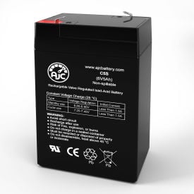 AJC® Big Beam 2RL6S5PH Emergency Light Replacement Battery 5Ah 6V F1 AJC-C5S-I-0-187350