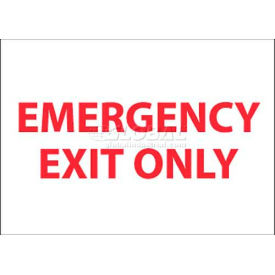 NMC M34R Fire Sign Emergency Exit Only 7