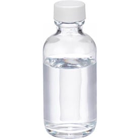 Wheaton® 2 oz Glass Boston Round Bottles PTFE Lined PP Caps Case of 24 W216807