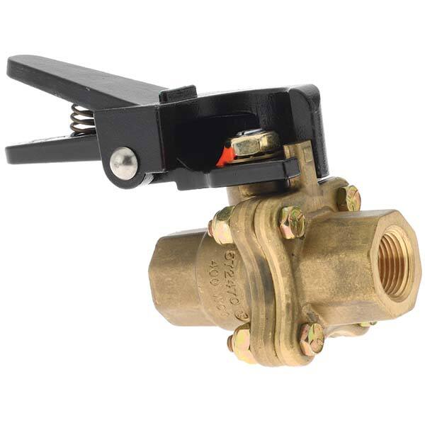 Full Port Air Brake Manual Ball Valve: 3/8