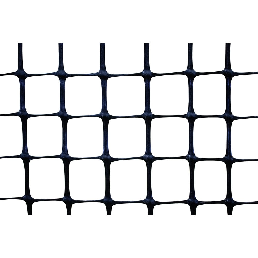 Multi-Purpose Fence & Net, Type: Pallet Rack Netting , Mesh Size: 1x1.5 in , Color: Black , Material: Polypropylene  MPN:RSNP8100