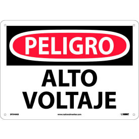 Spanish Aluminum Sign - Peligro Alto Voltaje SPD49AB