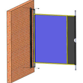 Shaver Industries RollTect™ Retractable Weld Screen - 5.5' x 20' Dark Green Weld Shade RWS9000-G