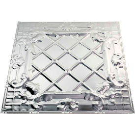 Great Lakes Tin Toledo 2' X 2' Nail-up Tin Ceiling Tile in Clear - T55-04 T55-04