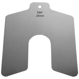 100mm x 100mm x 2mm Stainless Steel Metric Slotted Shim (Pack of 10) - Made In USA 81450