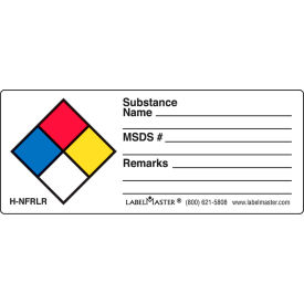 LabelMaster®H-NFRLR NFPA®Write-On Substance Name Label 3 3/8