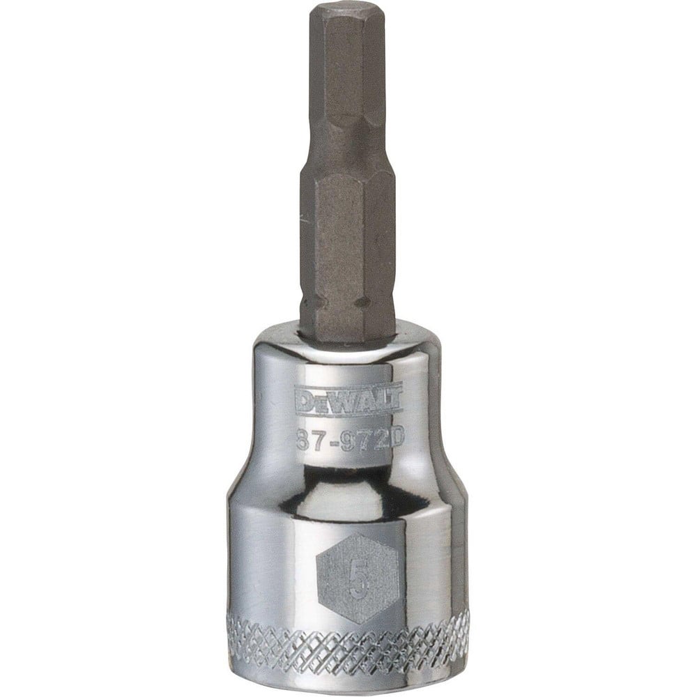 Hand Hex & Torx Bit Sockets, Socket Type: Hex Bit Socket , Hex Size (mm): 5.000 , Bit Length: 30mm , Insulated: No , Material: Steel  MPN:DWMT87972OSP