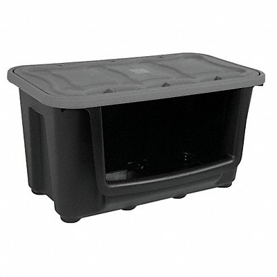 Stacking Bin Blk/Ylw Plastic 15 5/8 in MPN:7720GRBK.06