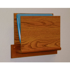 HIPAA Compliant Small Oak Open Ended Chart Holder - Medium Oak OCHS15-1MO