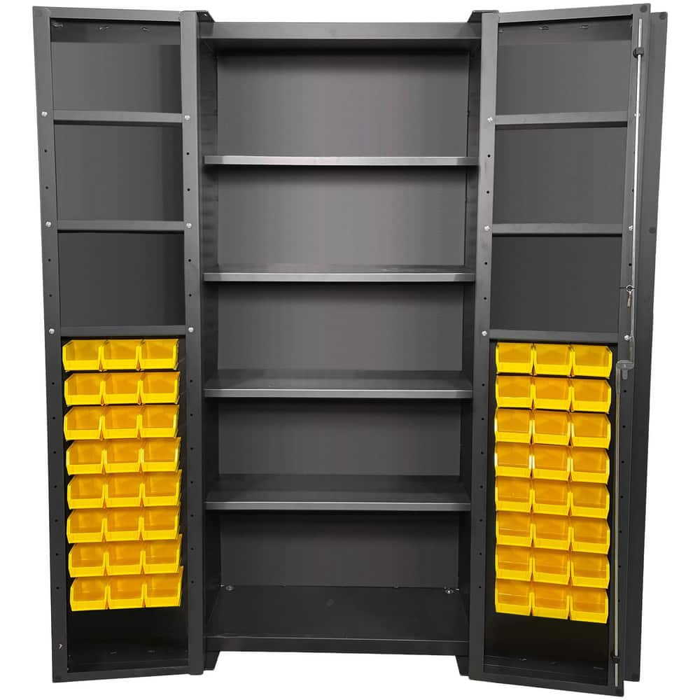 Storage Cabinets, Cabinet Material: Steel , Width (Inch): 36 , Depth (Inch): 24 , Height (Inch): 78 , Color: Gray , Additional Information: Door Bins MPN:F89104