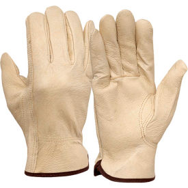 Pigskin Leather Driver's Gloves with Keystone Thumb M - Pkg Qty 12 GL4001KM