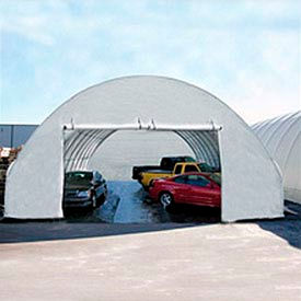 Tall 30'W Zippered End Panel - White for Econoline buildings 108315TWZ