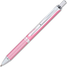 Pentel® EnerGel Alloy RT Retractable Gel Pen Medium 0.7mm Black Ink Pink Barrel BL407P-A