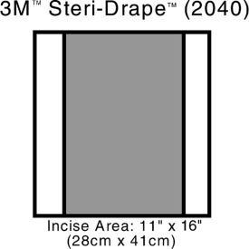 3M™ Steri-Drape 2 Incise Drape 2040 13