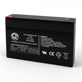 AJC® Battery Brand Replacement for a JC612 UPS Replacement Battery 1.3Ah 6V F1 AJC-C1.3S-J-1-137361