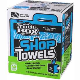 Toolbox® Z400 Blue Shop Towels 200 Sheets/Box 6 Boxes/Case 55202 55202*****##*