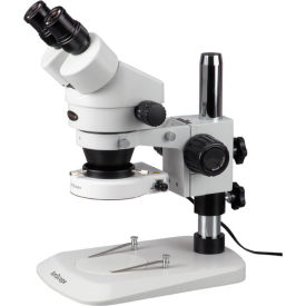 AmScope SM-1BNY-80S 7X-90X Stereo Zoom Inspection Microscope with 80-LED Ring Light SM-1BNY-80S