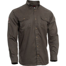 DRIFIRE® Tecgen Select® Flame Resistant Work Shirt 5X Gray TCG01150234 TCG01150234