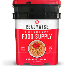 ReadyWise 01-121 Breakfast Only Grab and Go Bucket 120 Servings 01-121