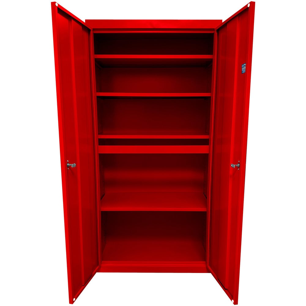 Storage Cabinets, Cabinet Type: Steel Storage Cabinet , Cabinet Material: Steel , Width (Inch): 24 , Depth (Inch): 18 , Cabinet Door Style: Flush  MPN:UA-241872-R