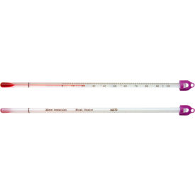 H-B DURAC Dry Block/Incubator Liquid-In-Glass Thermometer 0 to 70C Safety Coated 150mm Immersion 608102200