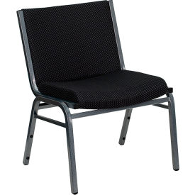 Flash Furniture Big and Tall Fabric Stack Chair - Black - Hercules Series 60555-BK-GGXU-