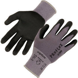 Ergodyne® ProFlex® 7000 Nitrile Coated Gloves w/ Microfoam Palm Large Gray 1 Pair 10374