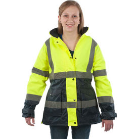 Utility Pro™ Hi-Vis Ladies Parka Jacket Class 2 S Yellow/Black UHV664-S-YN