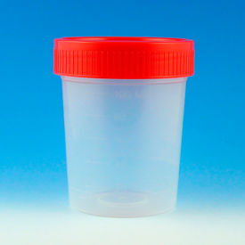 Graduated 4 oz. Specimen Container Green Screwcap and ID Label Polypropylene 100/Pack 5914