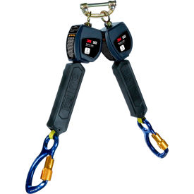 3M™ DBI-SALA Nano-Lok Personal Twin-Leg Self Retracting Lifeline w/ Aluminum Carabiner 6 Ft. 3100546