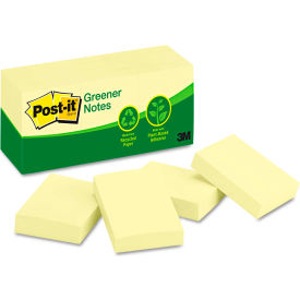 Post-it® Greener Notes Recycled Notes 653RPYW 1-1/2