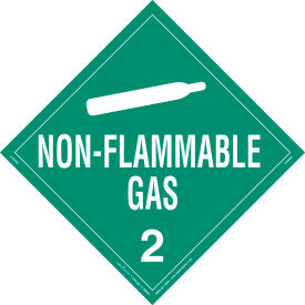 LabelMaster®Z-RVW3 Non-Flammable Gas Placard Worded Rigid Vinyl 25/Pack Z-RVW3