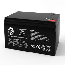 AJC® Boreem 601S Electric Scooter Replacement Battery 12Ah 12V F2 AJC-D12S-I-0-186611